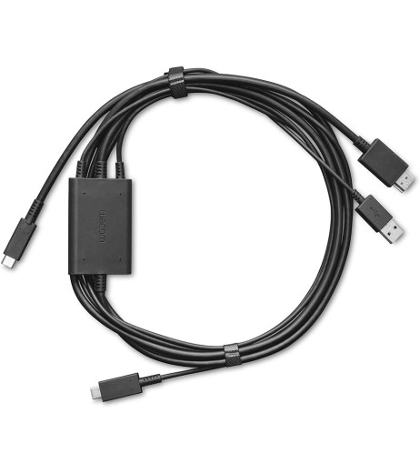Кабель 3-in1 cable (HDMI) для дисплеїв Wacom One 2023 (2м)