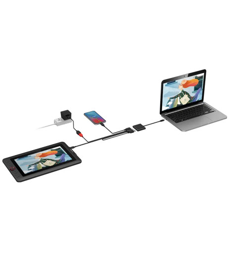 Адаптер Type-C 3-in-1 (USB+HDMI+DP)